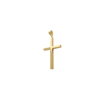 Hollow Latin Cross Pendant (14K) 14 Karat Kuning Emas, Popular Jewelry NY