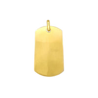 Plain Dog Tag Yellow Pendant (Silver) Popular Jewelry New York