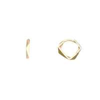 Polygonal Huggie Earrings (14K) Popular Jewelry New York
