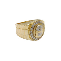 Presidential Halo Jesus Head Ring (10K) Popular Jewelry New York
