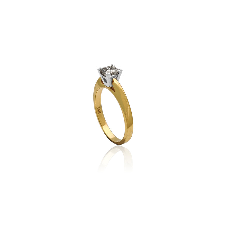 Princess Cut Solitaire Diamond Ring (14K) Popular Jewelry New York