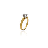 Princess Cut Solitaire Diamond Üzük (14K) Popular Jewelry New York