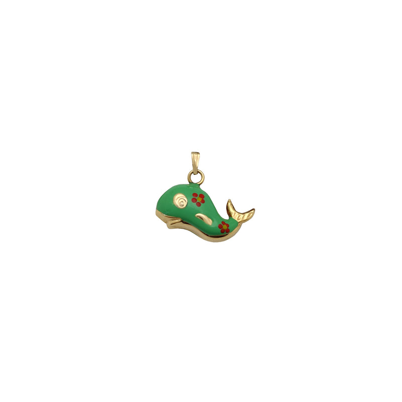 Puffy Colorful Whale Pendant (14K) Popular Jewelry New York
