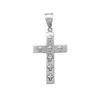 Puffy križ privjesak (14K) Popular Jewelry Njujork