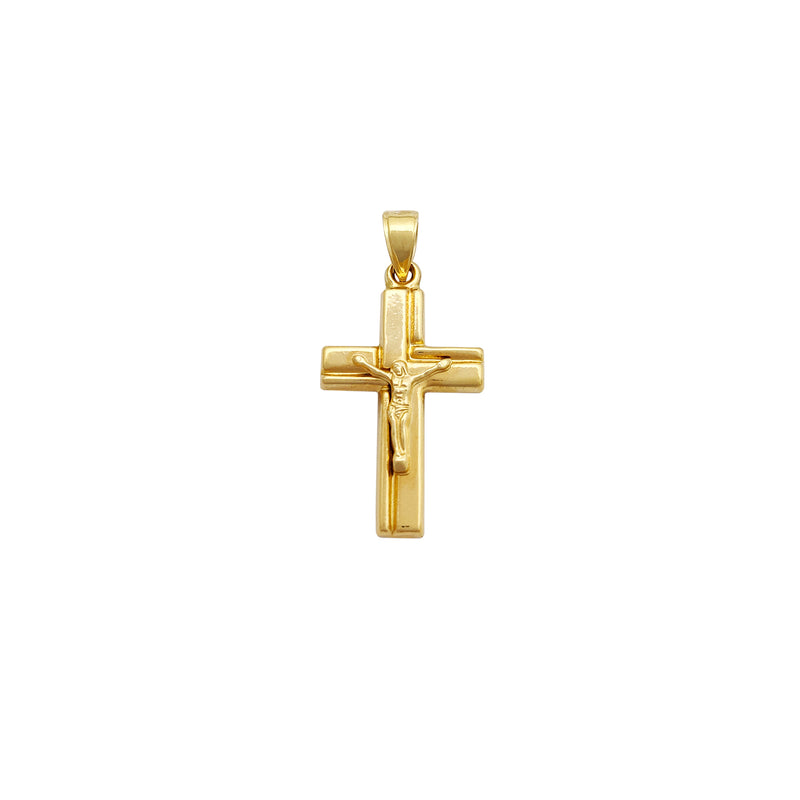 Puffy Crucifix Pendant (14K) Popular Jewelry New York