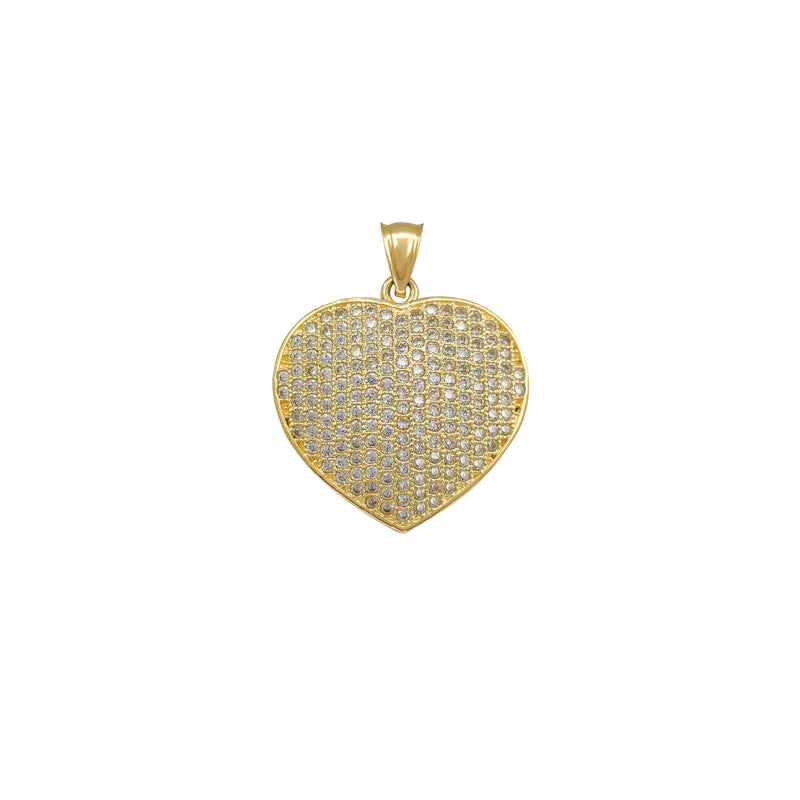 Puffy Icy Heart Pendant (14K) Popular Jewelry New York