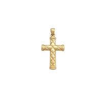 Puffy Lattice Patterns Vintage Cross Pendant (14K) Popular Jewelry New York