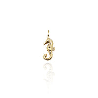 Puffy Seahorse Pendant (14K)