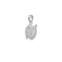 3-D Antique-Finish Pisces Zodiac Pendant (Silver)