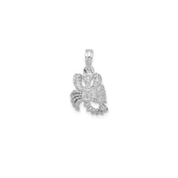 3-D Antique-Finish Scorpio Zodiac Pendant (Silver)