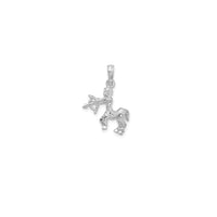 3-D Antique-Finish Sagittarius Zodiac Pendant (Silver)