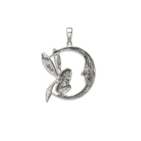 Pandantiv de lună și zână cu finisaj antic (argint) Popular Jewelry New York