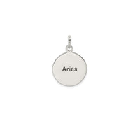 Antique-Finish Aries Zodiac Pendant (Silver)