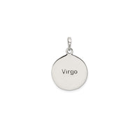 Antique-Finish Virgo Zodiac Pendant (Silver)