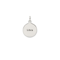 Antique-Finish Libra Zodiac Pendant (Silver)