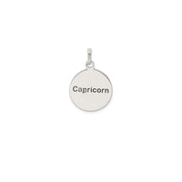 Antique-Finish Capricorn Zodiac Pendant (Silver)