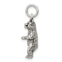 Standing Up Textured Bear (Silver)