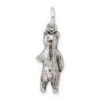 Standing Up Textured Bear (Silver)