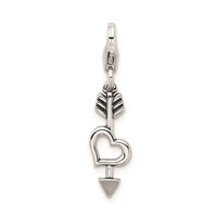 Heart and Arrow Pendant (Silver)