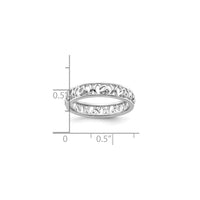 Capricorn Zodiac Sign Band Ring (Silver)