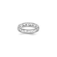 Capricorn Zodiac Sign Band Ring (Silver)