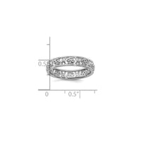 Cancer Zodiac Sign Band Ring (Silver)