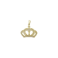 Queen Crown CZ Pendant (14K) Popular Jewelry New York