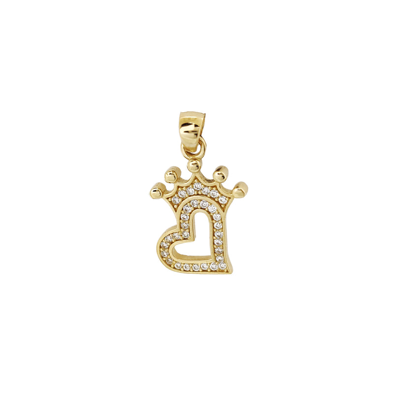 Queen Heart CZ Pendant (14K) Popular Jewelry New York