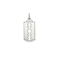 Razor Blade Polished Pendant (Silver)