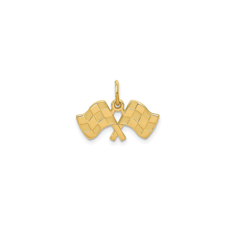 Racing Flags Pendant (14K)