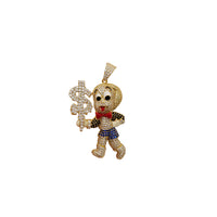 Iced-Out Richie Rich Pendant (Silver)