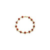 Red Evil Eye Bracelet (14K).