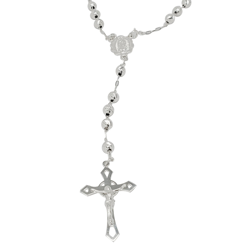 Virgin Mary Rosary Chain  (Silver)