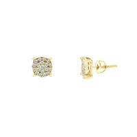 Round Diamond Stud Earrings (14K)