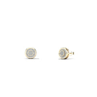 Diamond Round Stud Earrings (10K)
