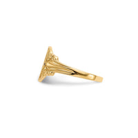 Filigree Shank Signet Ring (14K)