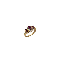 Cearcall Cruth Ribbon Ruby & Diamond Marquise (14K)