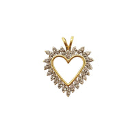 Radiant Diamond Heart Pendant (14K) Popular Jewelry New York