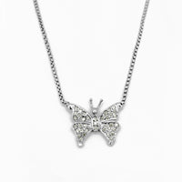 Diamond Butterfly Necklace (14K) Popular Jewelry New York