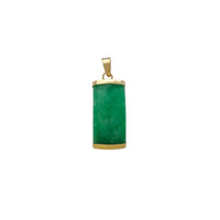 Rectangle Jade Pendant (14K) Popular Jewelry New York