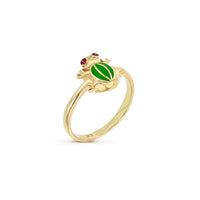 Red Eyes Frog Ring (14K) Popular Jewelry New York