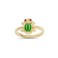 Red Eyes Frog Ring (14K) Popular Jewelry New York