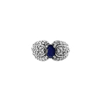 Regal Sapphire Diamond Kokteyl Üzüyü (14K) Popular Jewelry New York