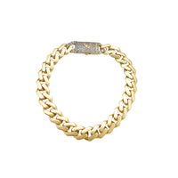 Rhombus Curb lettvektsarmbånd (14K) Popular Jewelry New York