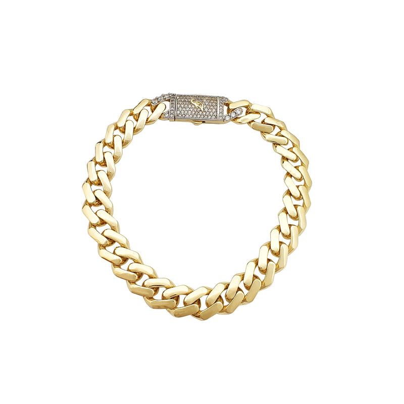 Rhombus Curb Lightweight Bracelet (14K) Popular Jewelry New York
