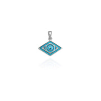 Rhombus Evil Eye CZ Кулон (Silver)