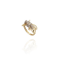 Dainty Ribbon CZ Ring (14K)