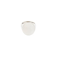 [Hollow] Oval-Shaped Signet Ring (Silver)