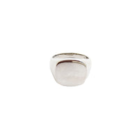 [Hollow] Cushion-Shaped Signet Ring (Silver)