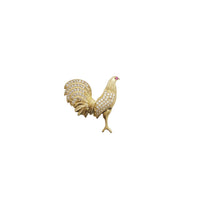 Rooster CZ Pendant (14K)